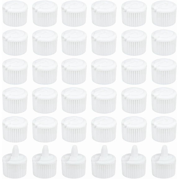 36pcs 28/410 Flip Top Dispensing Cap White Replacement Bottles Caps Reusable Plastic Bottle Cap Flip Top Caps