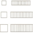 about 36pcs 3 Sizes Square Linking Rings Stainless Steel Frame ...