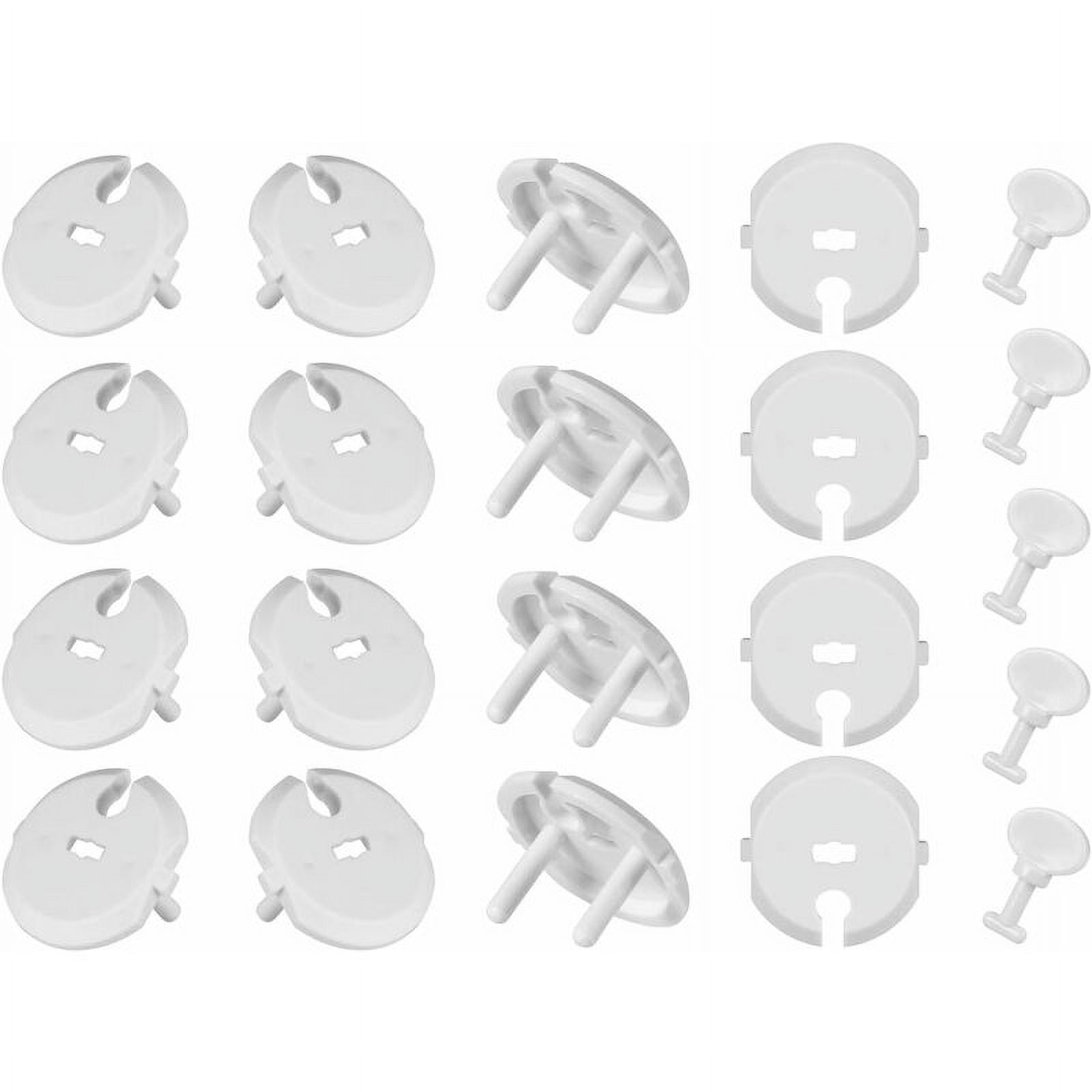 36pcs (30 socket covers + 6 keys) Child Safety Socket Covers with