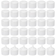 36pcs 36pcs 24/400 Flip Top Dispensing Cap White Replacement Bottles Caps Reusable Plastic Bottle Cap Flip Top Caps for Shampoo Moisturizer Squeeze Bottles Dispensing Caps - Inner Diameter 24mm