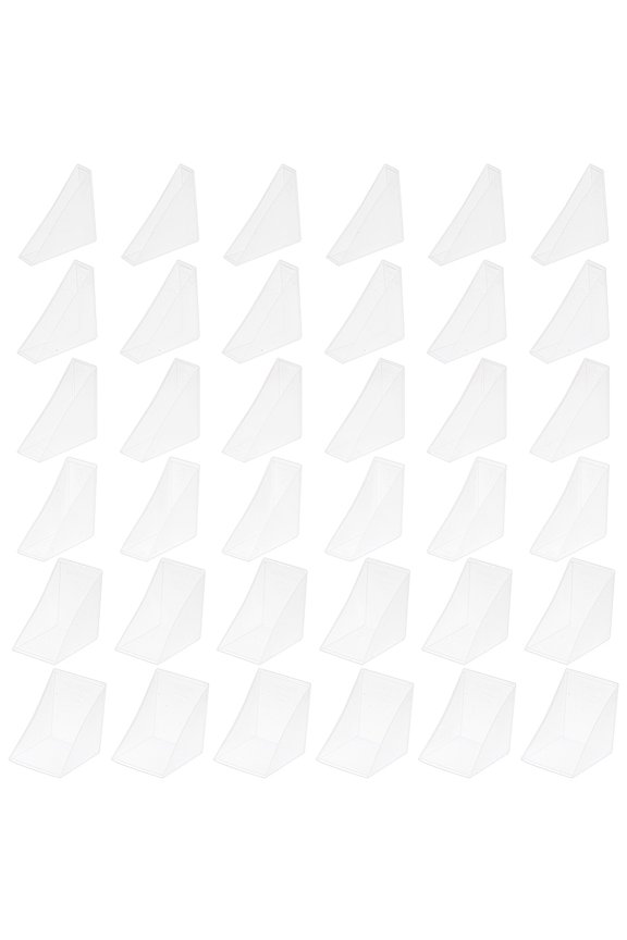 36pcs 6 Styles PP Triangle Corner Protector Guards Cover Cushion for Ceramic Glass Metal Sheet Transportation Protection WhiteSmoke