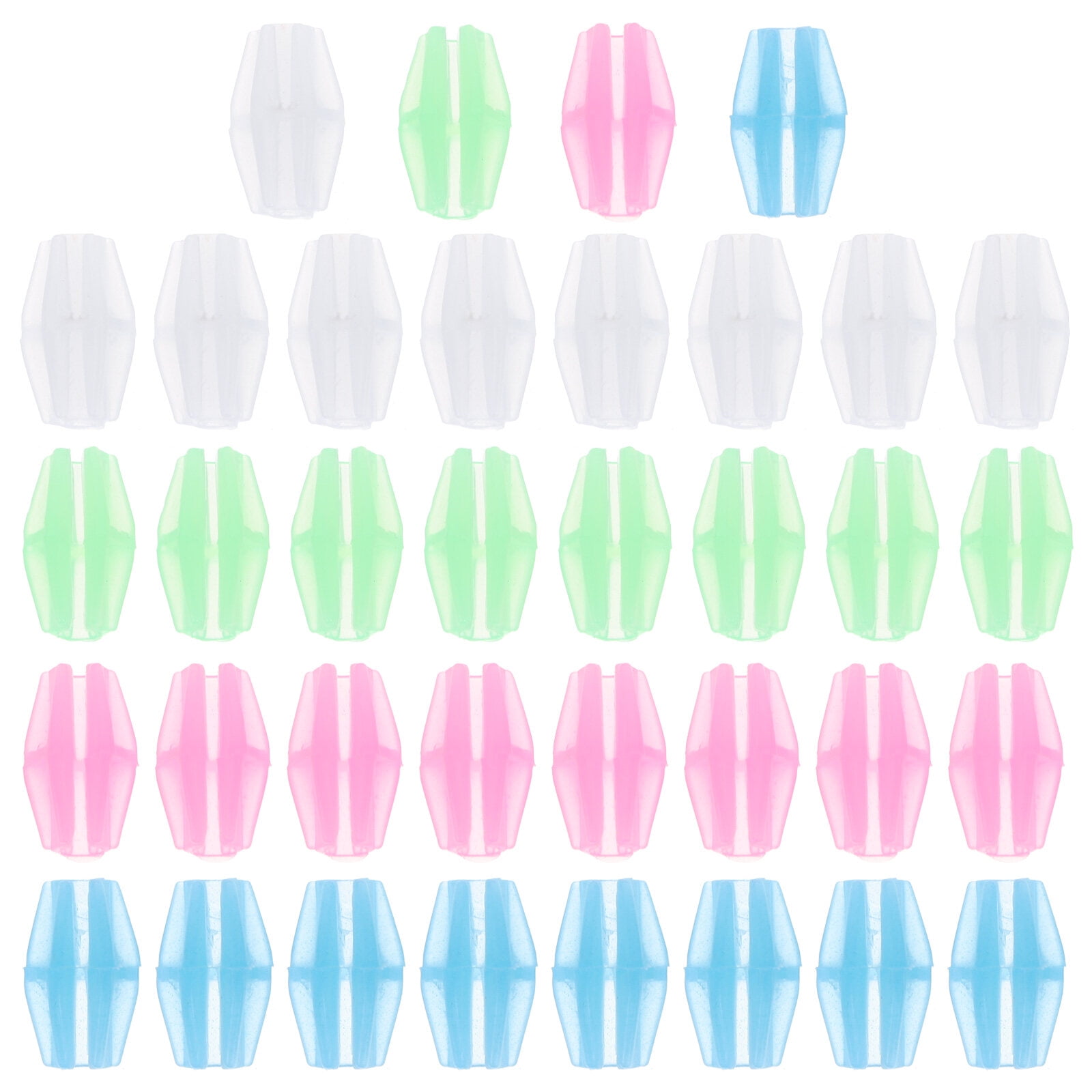36pcs Bike Wheel Spoke Beads Luminous Plastic Clip Spoke Bead Beads
