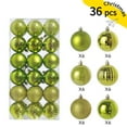 thumbnail image 1 of 36pcs Christmas Tree Decorations Balls 1.18 Inch, Christmas Decor, Indoor Outdoor Shatterproof Christmas Ornaments, Xmas Party Wedding Suppiles Green, 1 of 4