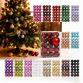 thumbnail image 1 of 36pcs Christmas Tree Decorations Balls 1.18 Inch, Christmas Decor, Indoor Outdoor Shatterproof Christmas Ornaments, Xmas Party Wedding Suppiles Red, 1 of 5