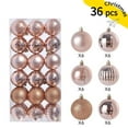 thumbnail image 1 of 36pcs Christmas Tree Decorations Balls 1.18 Inch, Christmas Decor, Indoor Outdoor Shatterproof Christmas Ornaments, Xmas Party Wedding Suppiles Rose Gold, 1 of 4