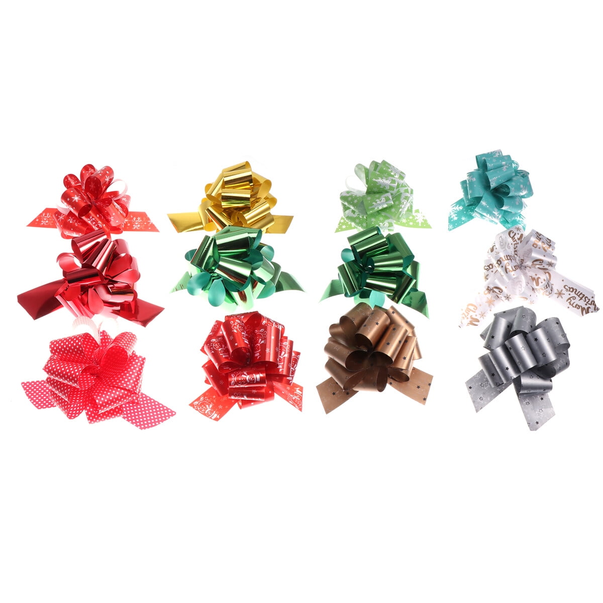 36pcs DIY Christmas Pull Bows Creative Manual Ribbons Bow Styling Gift Wedding Decoration