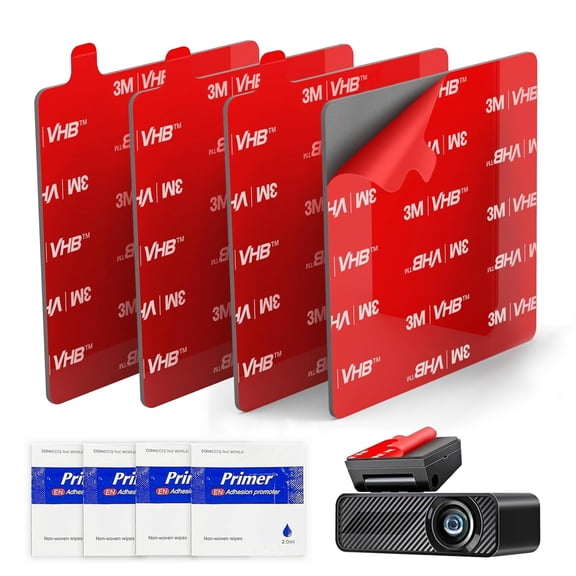 36pcs Double Sided Tape Heavy Duty, Square 2" Heat Resistant Double-Sided Adhesive Pads, Dashboard Sticker Pads for Car Phone Holder Mount & Dash Cam with Adhesion Promoter