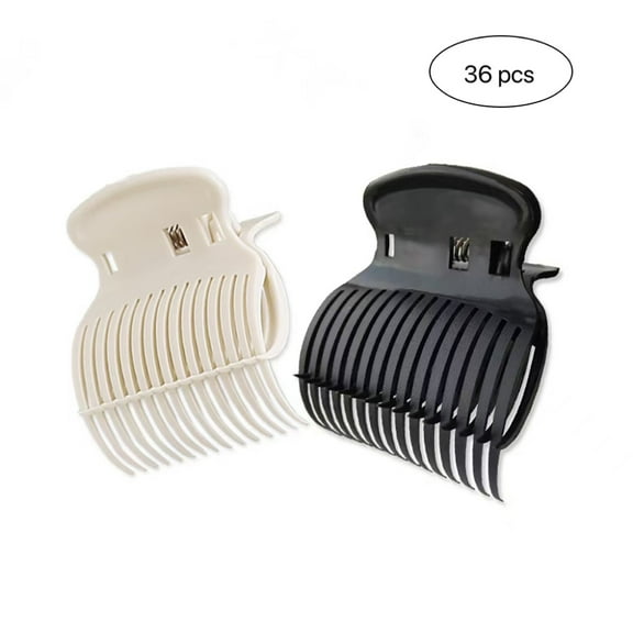 36pcs Hair Rollers Clip Hot Roller Clips Hair Curler Claw Clips Hair Perm Insulation Clip Random Color