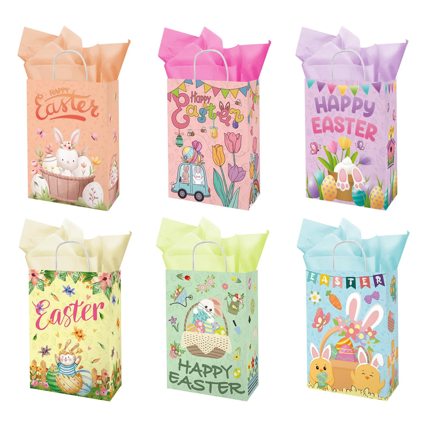 Bunny Bags For Easter WhatSign Easter Gift Bags For Kids Happy Easter Gift Bags With... Easter Goodie Bags For Kids