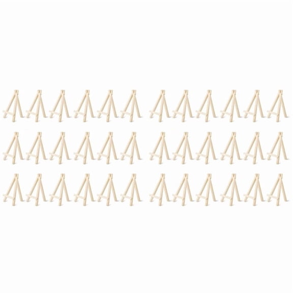 36pcs Mini Wood Display Easel,Small Wooden Easel for Small Canvas Holder,Kids Crafts,Signs,Photos,Gift,DIY Crafts