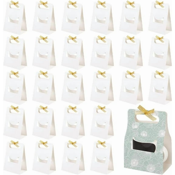 36pcs Mug Boxes Sublimation Coffee Mugs Gift Bags 7.4x5.5x3.3inch White Coffee Mug Gift Boxes with 1 Roll Ribbon for Parties Birthday Wedding Gifts White for diy making