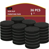 36pcs Non Slip Furniture Pads, 1in/25.4mm Furniture Grippers Non Skid For Furniture Legs Self Adhesive Rubber Feet Feet Anti Slide Furniture Hardwood Floor Protector For Keep Furniture Stoppers