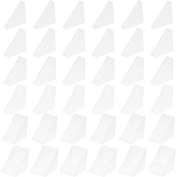 36pcs PP Triangle Corner Protector Guards Cover Cushion for Ceramic Glass Metal Sheet Transportation Protection WhiteSmoke 48-50x48-50x14-39mm