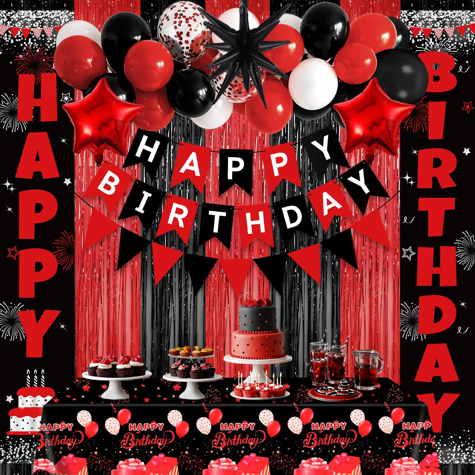 Tinsel Curtain Red Party Goods Unisex Tinsel Curtain Red Party Goods Unisex