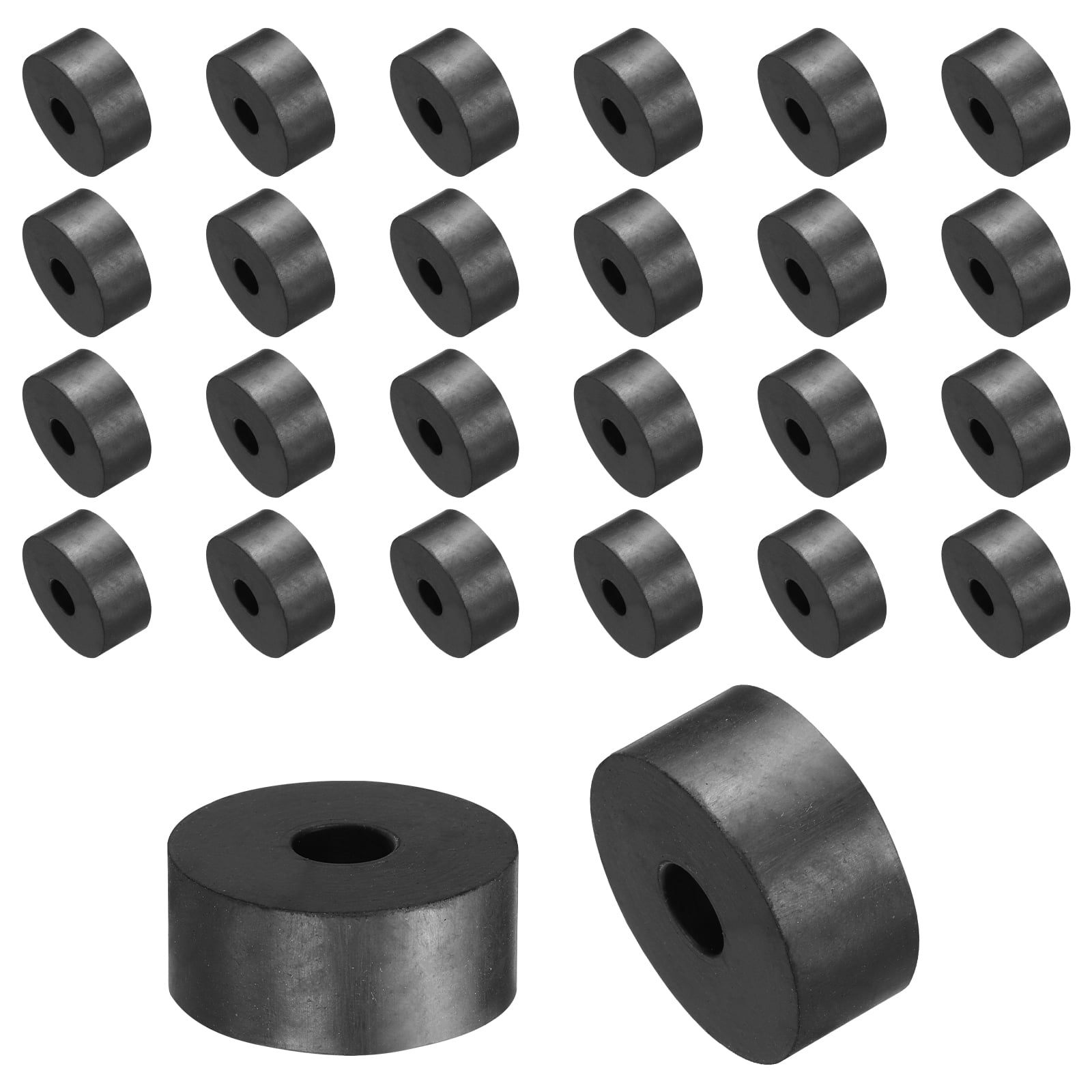 36pcs Rubber Spacers 35mm OD x 10mm ID x 15mm Height Round Anti Vibration Spacer