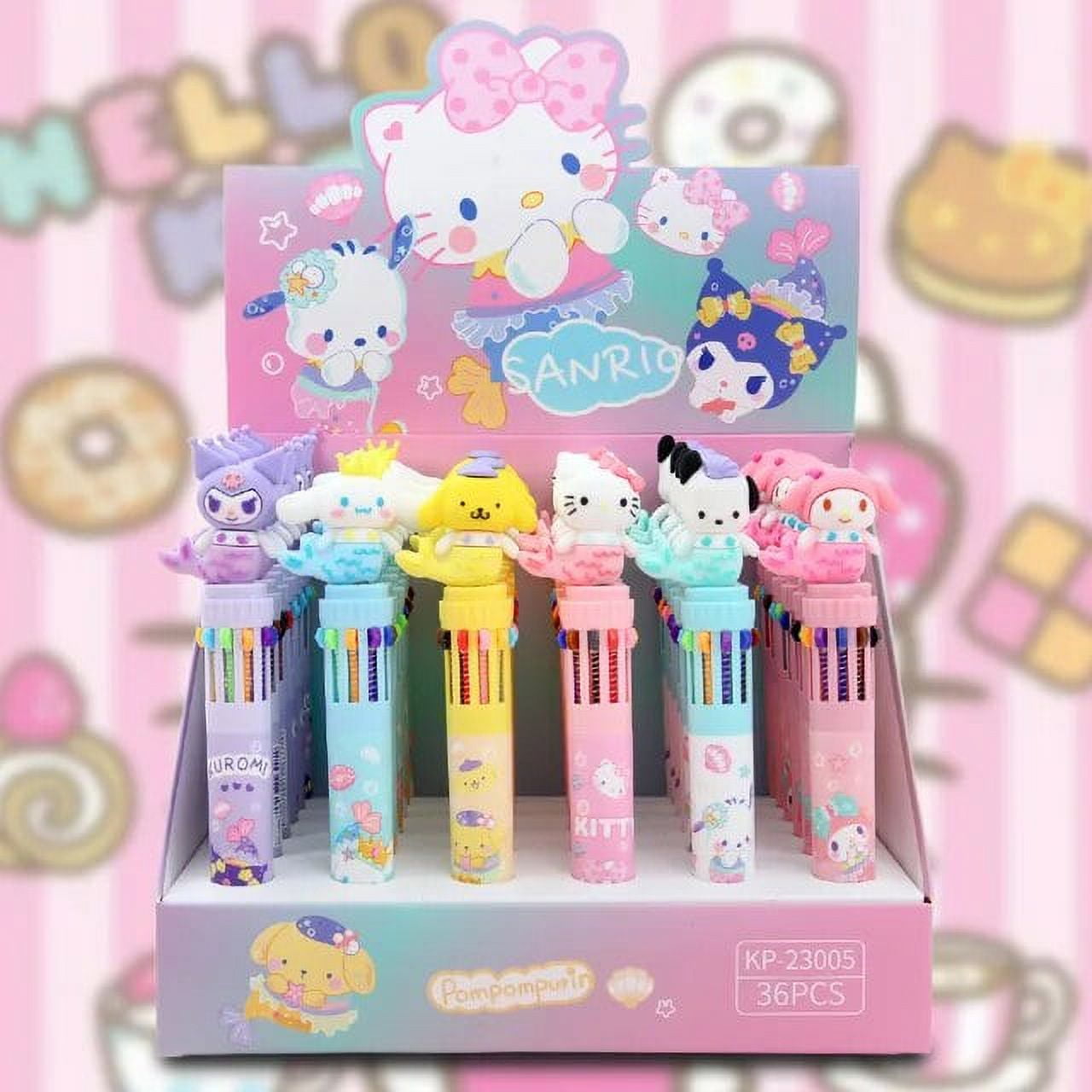 36pcs Sanrio 10 Colors Ballpoint Pen Hello Kitty Cinnamoroll Kuromi ...