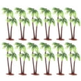 thumbnail image 1 of WASHWEPE Coconut Tree Decor Plastic Green Mini Realistic Aquarium Decor 36Pcs 5X1.3In, 1 of 10