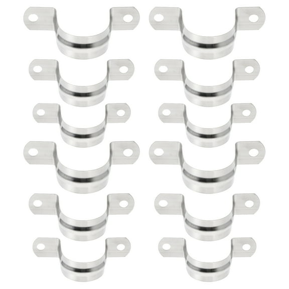 36pcs Stainless Steel Plumbing Saddle Clips U Shaped Saddle Clamps