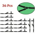 thumbnail image 1 of 36pcs Windshield Washer Hose Connector Water Tube T/Y/I Type Splitter Fittings, 1 of 1