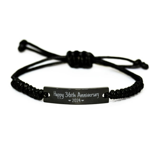 36th Anniversary Bracelet for Husband Wife Him Her 2024 36 Years