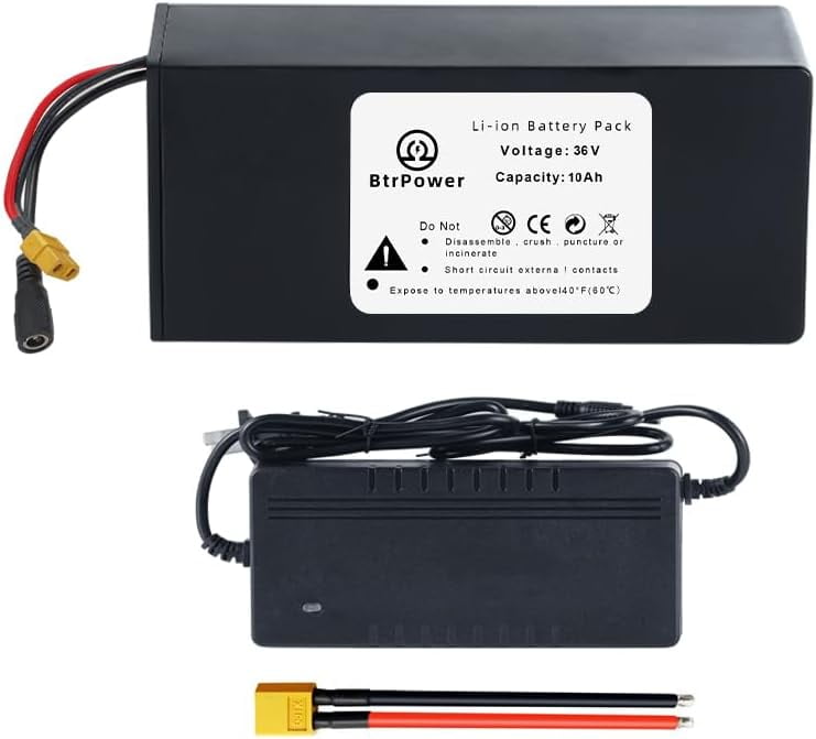 36v 10Ah Battery Lithium Ion Battery Pack for Electric Bike Scooter Motor 3A Charger