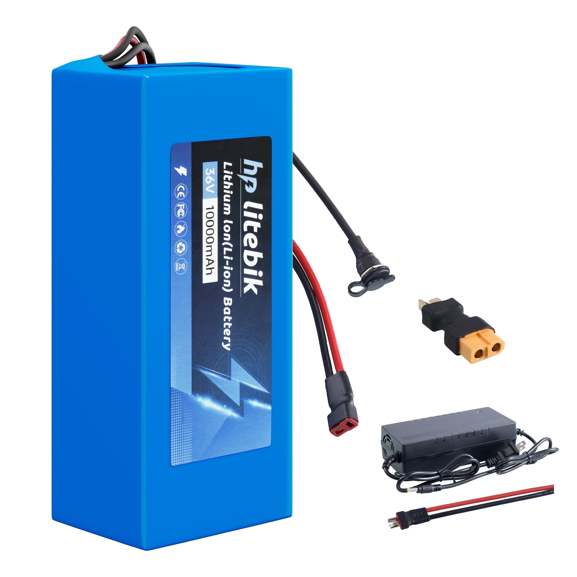 36v 10ah Ebike Battery Replacement Lithium Ion Battery for 750W Electric Bike