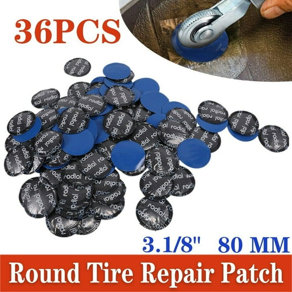 36x 3.15"(80mm) Large Round Radial Tire Patches Quality Universal Repair For Car