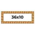 thumbnail image 1 of 36x10 Frame Beige Real Wood Picture Frame Width 3 inches | Interior Frame Depth 0.5 inches |, 1 of 8