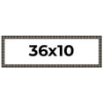 thumbnail image 1 of 36x10 Frame Black Brown Chestnut Mosaic Solid Wood Picture Frame | 1.125 Inch Moulding Width |, 1 of 8