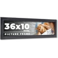 thumbnail image 1 of 36x10 Frame Black Passaggi Solid Wood Picture Frame Width 1.5 Inches | Interior Depth 0.5 Inches |, 1 of 8