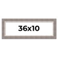 thumbnail image 1 of 36x10 Frame Grey Real Wood Picture Frame Width 2.75 Inches | Interior Frame Depth 0.5 Inches |, 1 of 8
