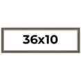 thumbnail image 1 of 36x10 Frame Silver Real Wood Picture Frame Width 1.25 Inches | Interior Frame Depth 0.5 Inches |, 1 of 8