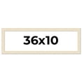 thumbnail image 1 of 36x10 Frame White Real Wood Picture Frame Width 1.5 inches | Interior Frame Depth 0.5 inches | Barn, 1 of 8