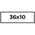 thumbnail image 1 of 36x10 Rustic Brown Real Wood Picture Frame Width 0.75 inches | Interior Frame Depth 0.5 inches |, 1 of 8