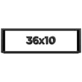 thumbnail image 1 of 36x10 Shadow Box Frame Black | 1 inches Deep Real Wood Contemporary Shadowbox Display Frame | UV, 1 of 8