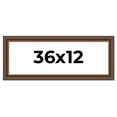 thumbnail image 1 of 36x12 Copper and Brown Real Wood Picture Frame Width 2 inches | Interior Frame Depth 0.5 inches |, 1 of 8