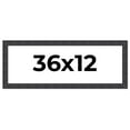 thumbnail image 1 of 36x12 Frame Brown Rustic Solid Wood Picture Frame 1.5 Inches Wide | Interior Frame Depth 0.5 Inches, 1 of 8