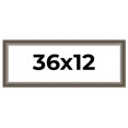 thumbnail image 1 of 36x12 Frame Brown Solid Wood Picture Frame | 1.75 Inch Moulding Width | Austin Frame Complete with, 1 of 8