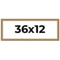 thumbnail image 1 of 36x12 Frame Gold Solid Wood Picture Frame Width 1.25 Inches | Interior Frame Depth 0.375 Inches |, 1 of 8