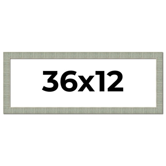36x12 Frame Green Desert Pear Solid Wood Picture Frame | 1.625 Inch Moulding Width | Interior Frame