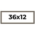 thumbnail image 1 of 36x12 Frame Silver Real Wood Picture Frame Width 1.25 Inches | Interior Frame Depth 0.5 Inches |, 1 of 8