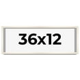 thumbnail image 1 of 36x12 Frame White Wheat Solid Wood Picture Frame | Moulding Width 0.75 Inches | Interior Depth 0.5, 1 of 8