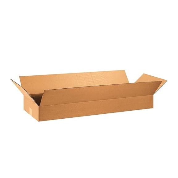 36x12x6 Flat Corrugated Boxes, Flat, 36L x 12W x 6H, Pack of 20 | Shipping, Packaging, Moving, Storage Box for Home or Business, Strong Wholesale Bulk Boxes