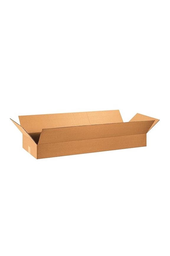 36x12x6 Flat Corrugated Boxes, Flat, 36L x 12W x 6H, Pack of 20 | Shipping, Packaging, Moving, Storage Box for Home or Business, Strong Wholesale Bulk Boxes