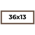 thumbnail image 1 of 36x13 Frame Brown Distressed Barnwood Picture Frame | Rustic Farmhouse Photo Frame Includes UV, 1 of 8