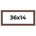 thumbnail image 1 of 36x14 Copper and Brown Real Wood Picture Frame Width 2 inches | Interior Frame Depth 0.5 inches |, 1 of 8