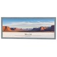 thumbnail image 1 of 36x14 Frame Blue Scuffed Farm Board Solid Wood Picture Frame Width 0.75 Inches | Interior Depth 0.5, 1 of 8