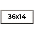 thumbnail image 1 of 36x14 Frame Silver Real Wood Picture Frame Width 1.25 Inches | Interior Frame Depth 0.75 Inches |, 1 of 8