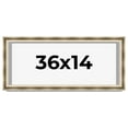 thumbnail image 1 of 36x14 Shadow Box Frame Silver | 1.75 inches Deep Real Wood Traditional Shadowbox Display Frame | UV, 1 of 8