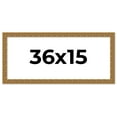 thumbnail image 1 of 36x15 Frame Black and Gold Distressed Solid Wood Sonoma Picture Frame | 1.625 Inch Moulding Width |, 1 of 8